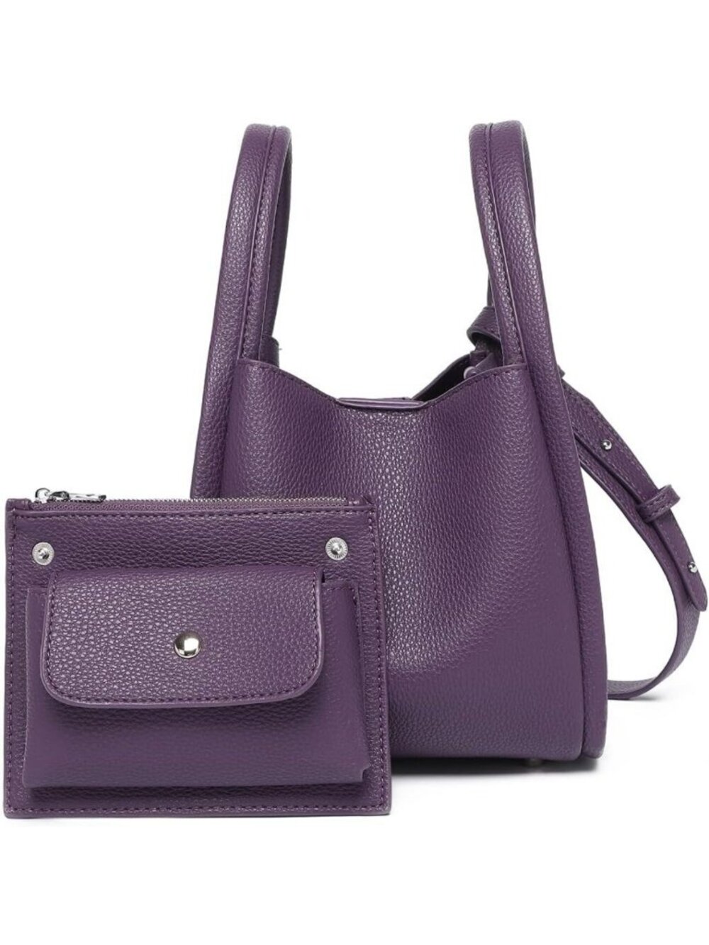 Chic Mini PU Bucket Crossbody Bag with Magnetic Closure - Stylish & Versatile
